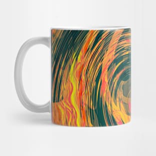 Evening - Groovy Stormy Swirl Abstract Mug